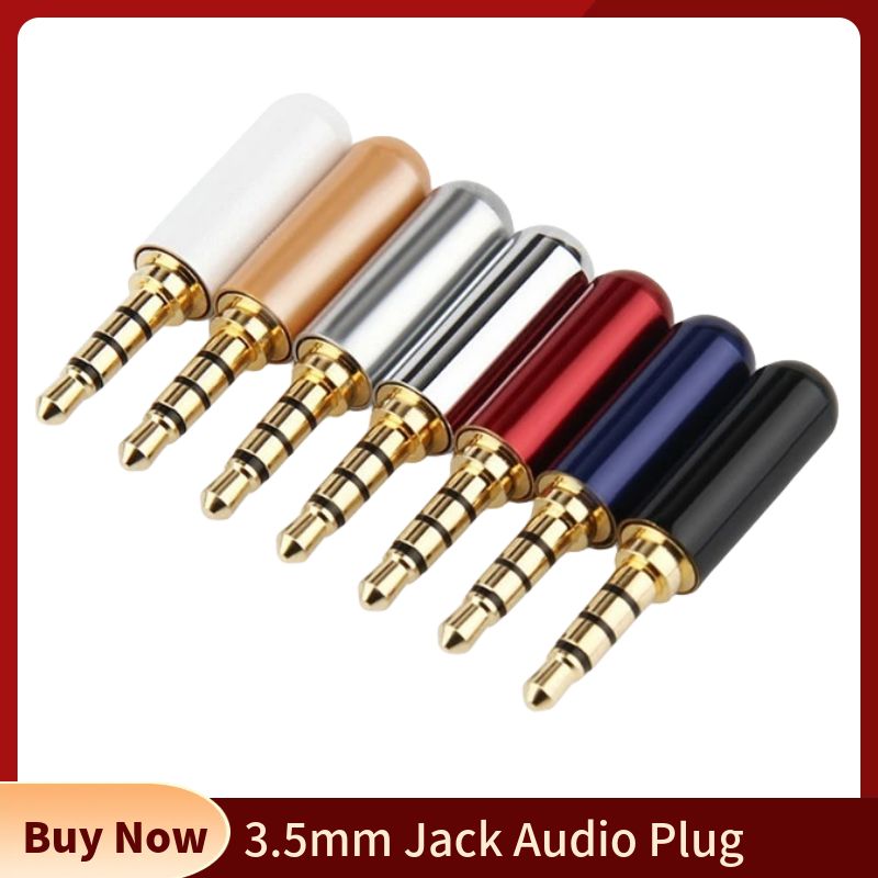 Audiophile Headphone Wired - مقبس صوتي 3.5 ملم رباعي الأقطاب،