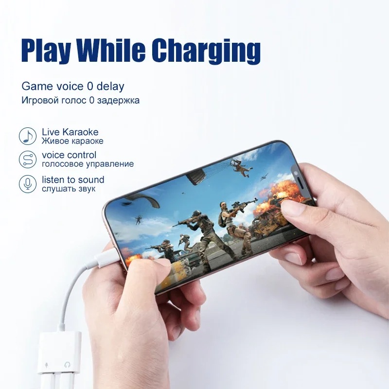 محول صوتي لآيفون 14، 13، 12، 1 - مراجعة Earphone Splitter Jack وسعره